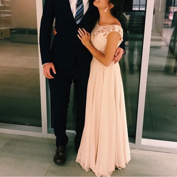 Champagne Morilee by Madeline Gardner Bridesmaids Dress - Picture 8 of 10